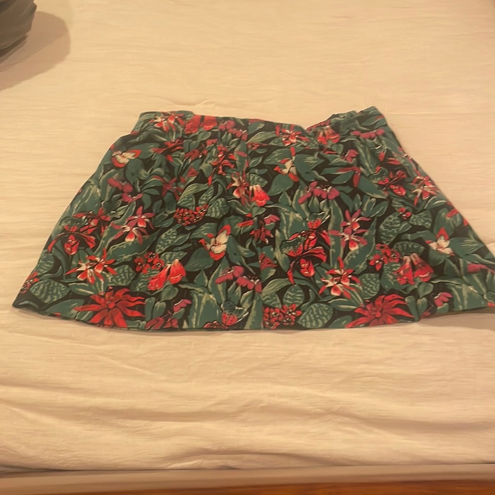Zara Floral Tropical Mini Skirt